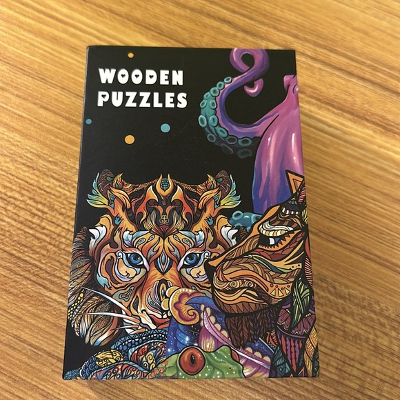 100-Piece Wooden Stained Glass Tree of Life Puzzle - Picture 2 of 3